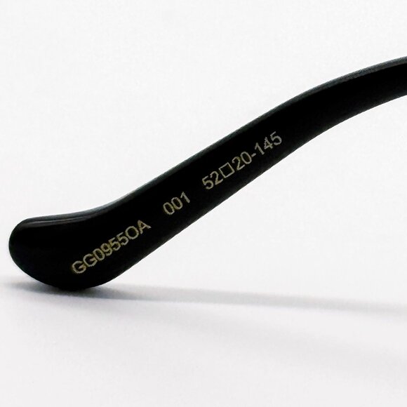 NEW GG0955OA 001 GUCCI BLACK GOLD ROUND UNISEX EYEGLASSES GUCCI - Picture 10 of 12